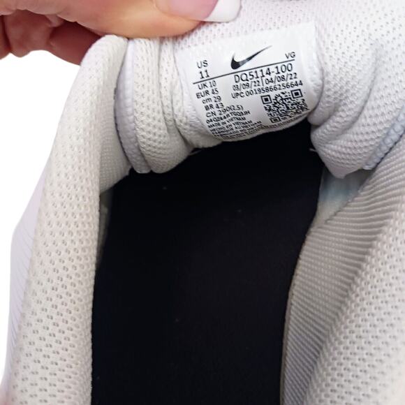 Nike‎ FASTFLEX VAPOR Size 11 Pro Football Cleats White w SILVER Laced DQ5114-100 main image 3